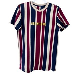 Vox Populi for the People Striped Vibe with Me Tee